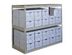 60 Box Record Storage Units -- 5' Tall with 3 shelves 69" x 30" x 60"